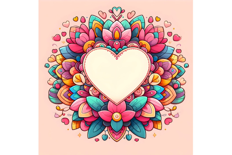 cute-colorful-valentine-floral-heart-shape-frame