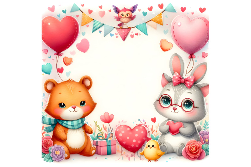 cute-colorful-valentine-frame