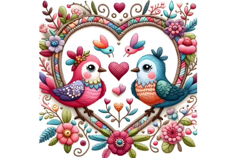 cute-colorful-valentine-ambrodery-shape-frame