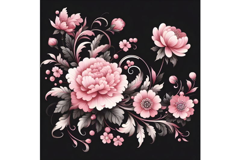 a-pink-watercolor-painting-on-a-black-background