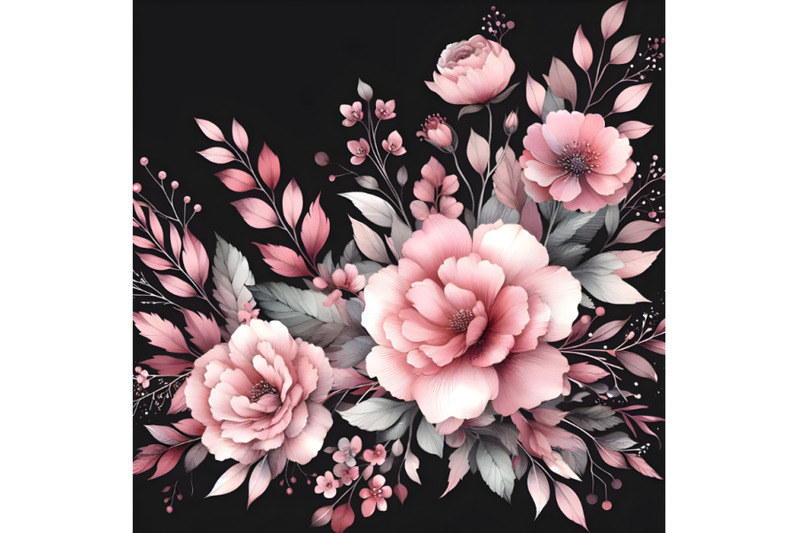 a-pink-watercolor-painting-on-a-black-background