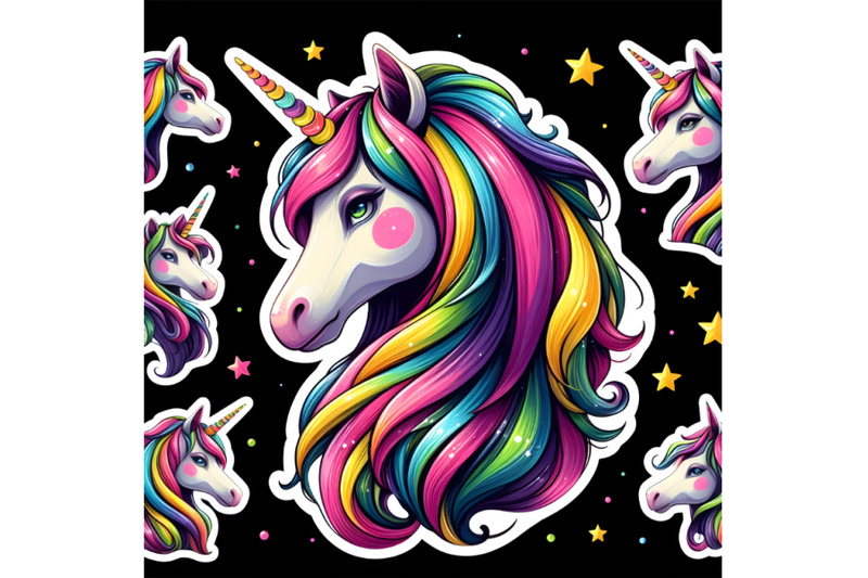 a-colorful-unicorn-head-with-a-rainbow-mane