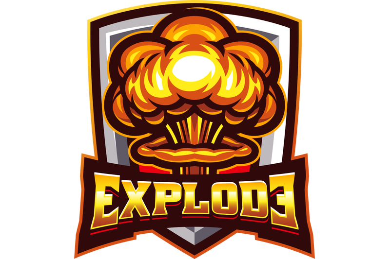 explode-esport-mascot-logo-design