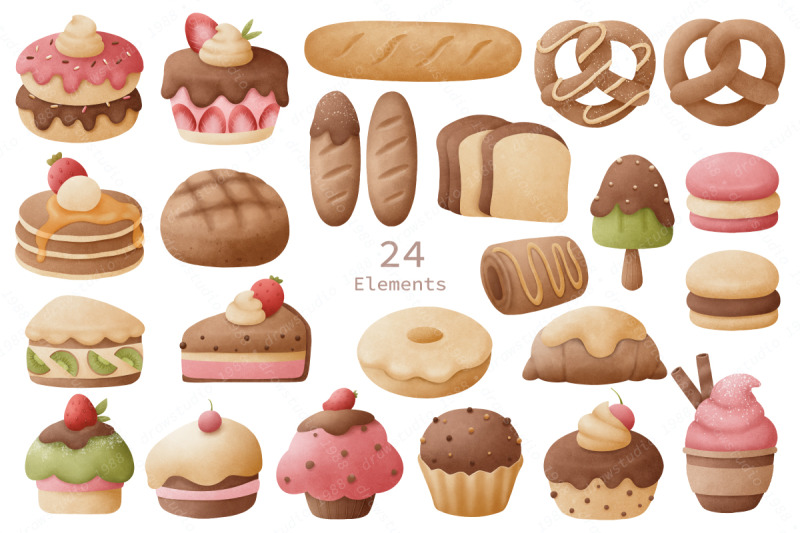 sweet-desserts-illustration-set