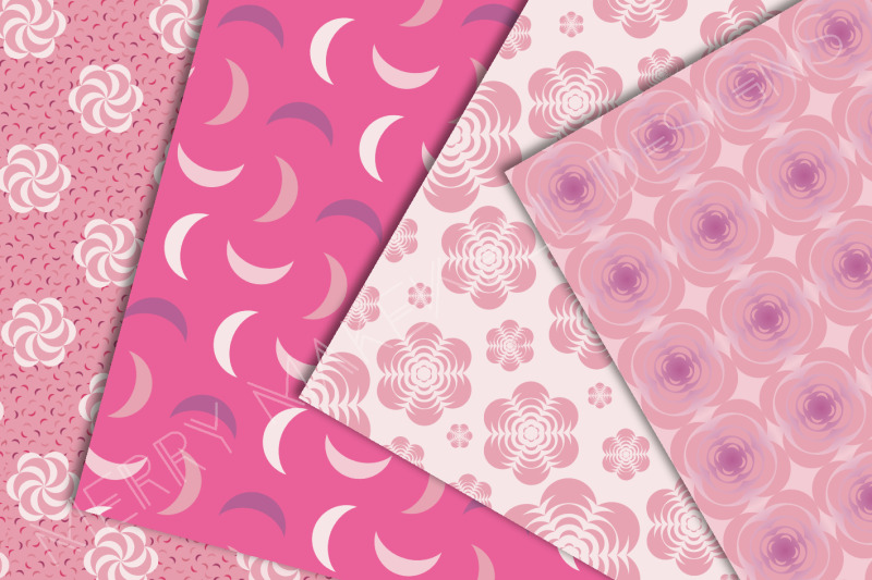 a-groovy-kind-of-pink-digital-paper-set