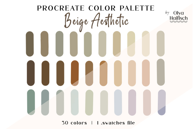 soft-beige-procreate-color-palette-gray-color-swatches