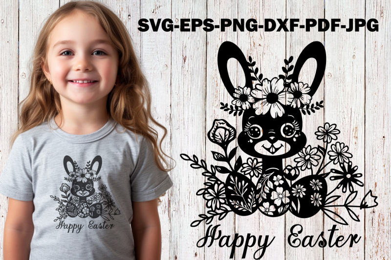 easter-bunny-svg-cut-file-rabbit-with-flowers-vector-floral-easter-b