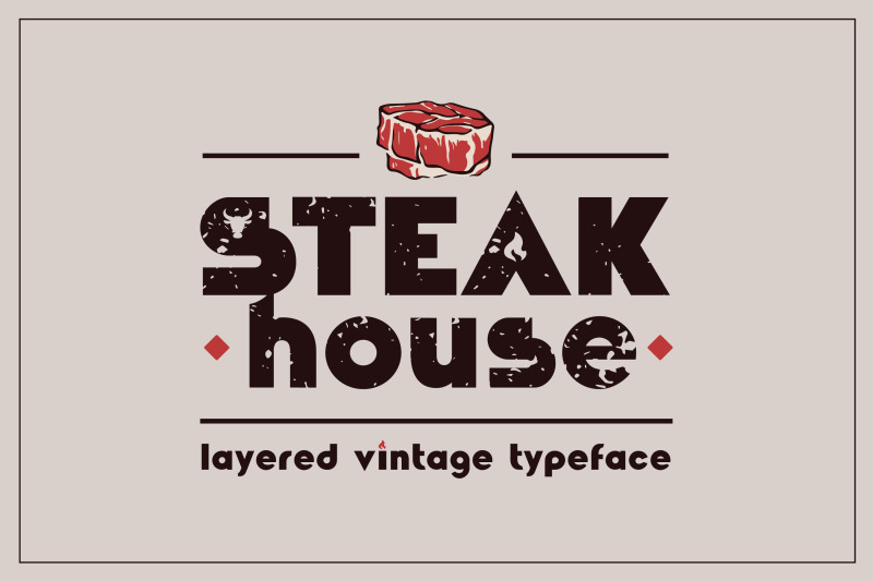 steakhouse-layered-vintage-font