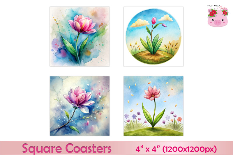 digital-flowers-squares-coasters