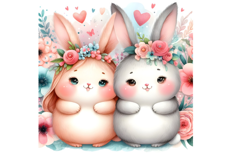 cute-couple-bunny-love