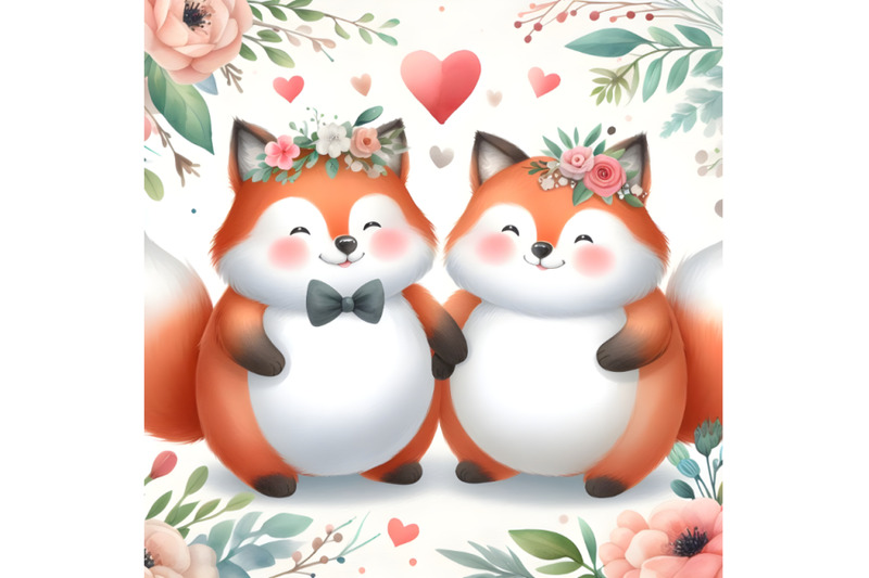 chubby-cute-couple-fox-love