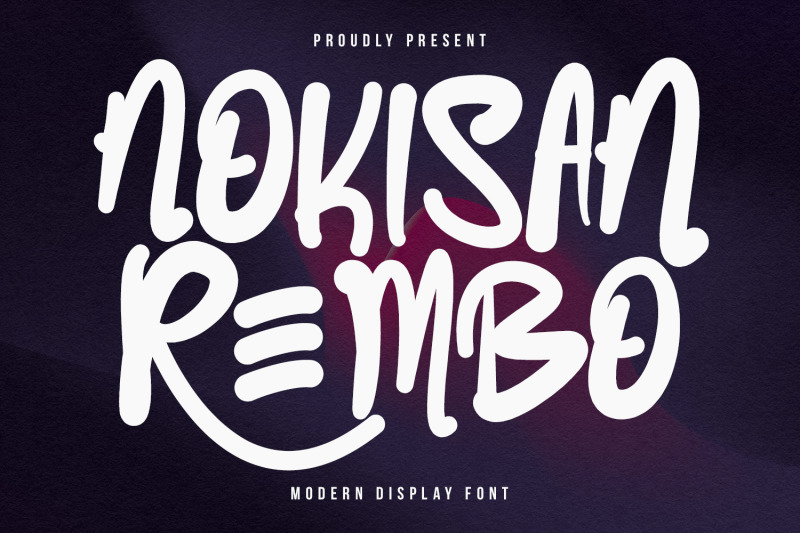 nokisan-rembo-display-font