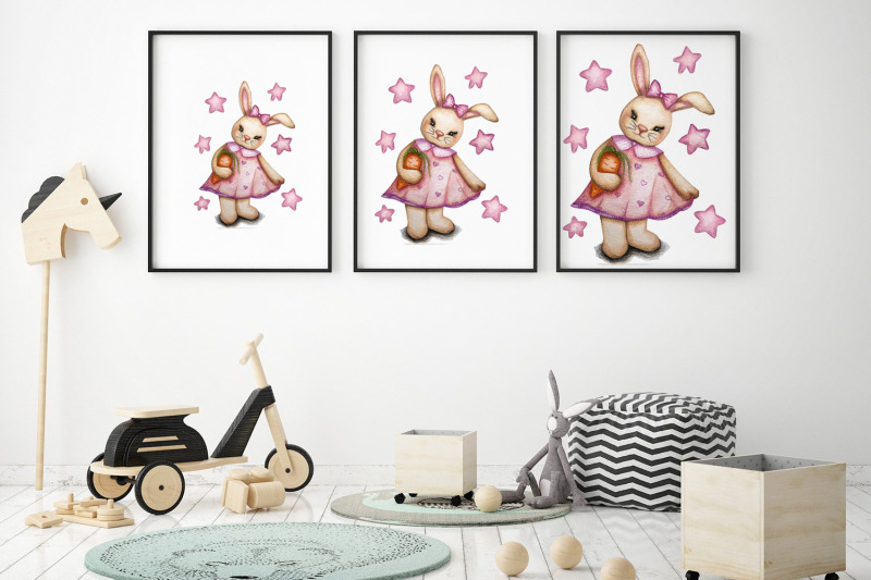 watercolor-drawn-cute-baby-rabbit-illustration