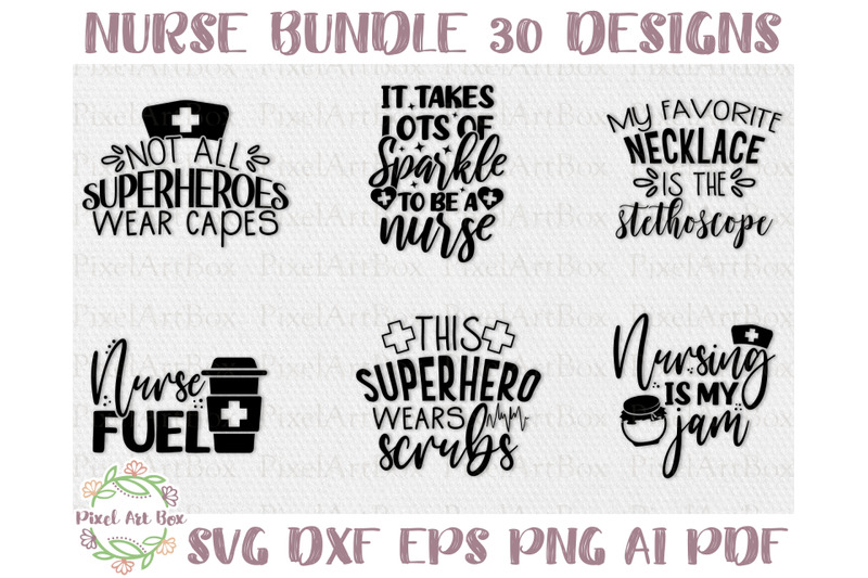 nurse-svg-bundle-30-designs-svg-dxf-eps-png-ai-pdf