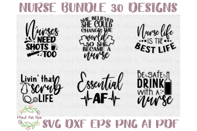 nurse-svg-bundle-30-designs-svg-dxf-eps-png-ai-pdf