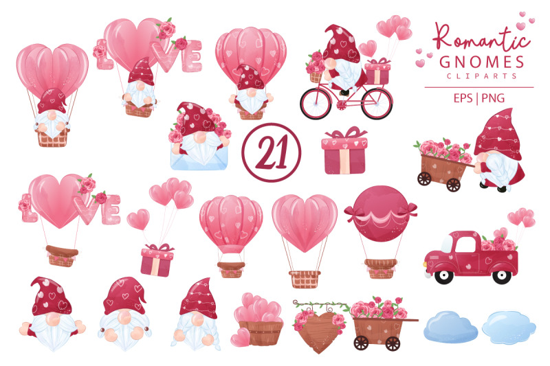 romantic-gnomes-clipart-set