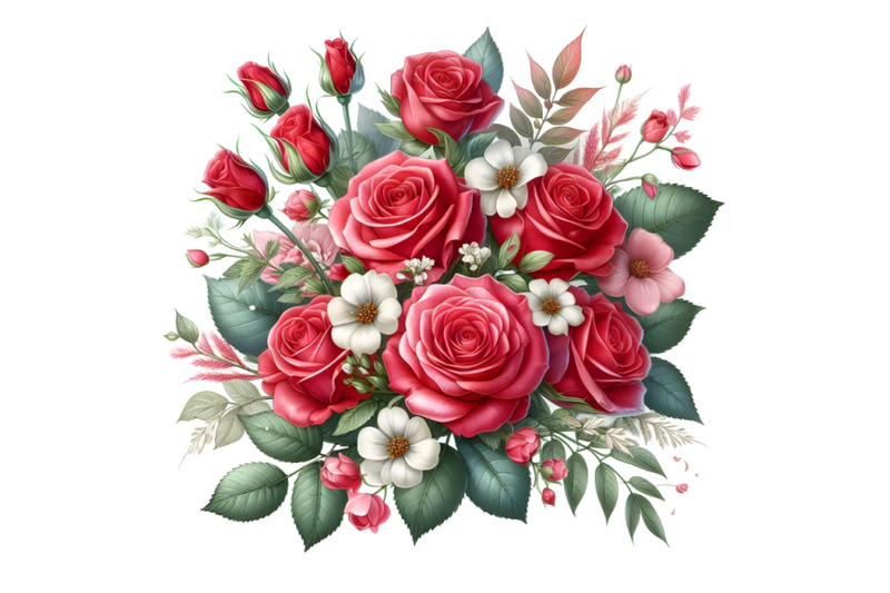 beautiful-bouquet-of-red-roses