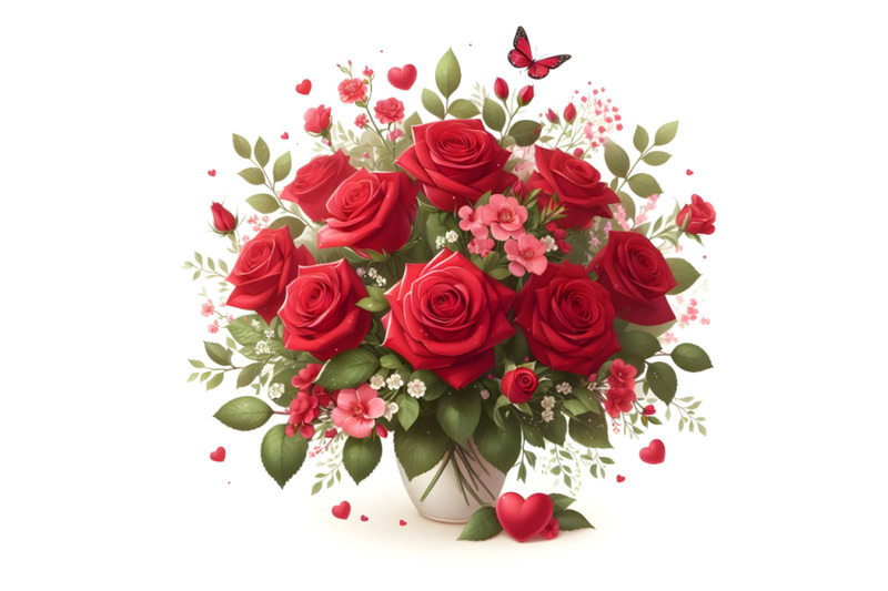 beautiful-bouquet-of-red-roses