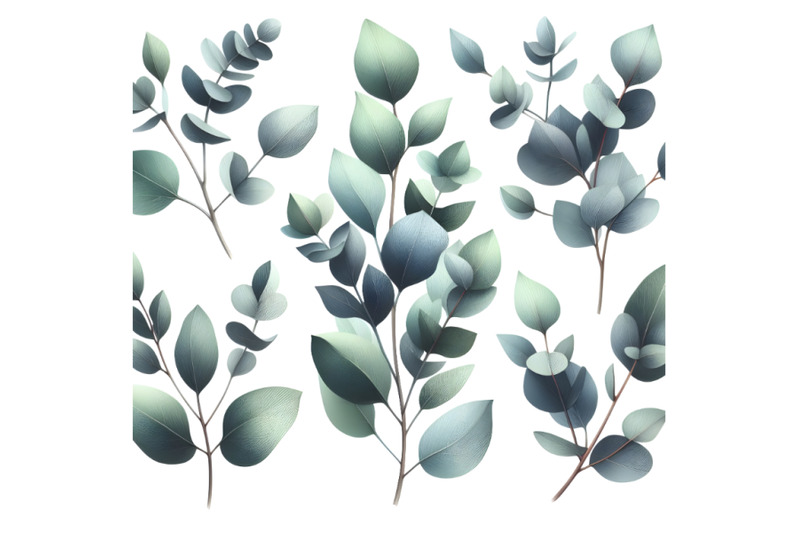 watercolor-eucalyptus-leaves