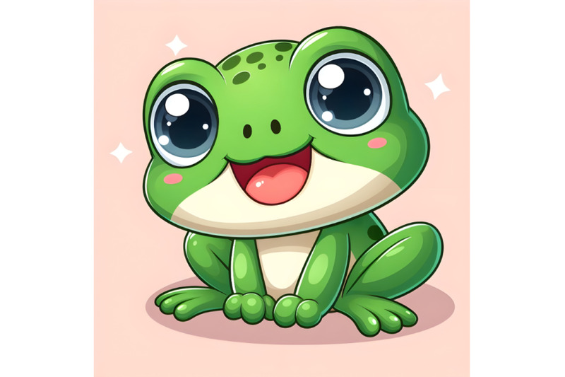 adorable-green-frog-with-wide-eyes-and-a-smile