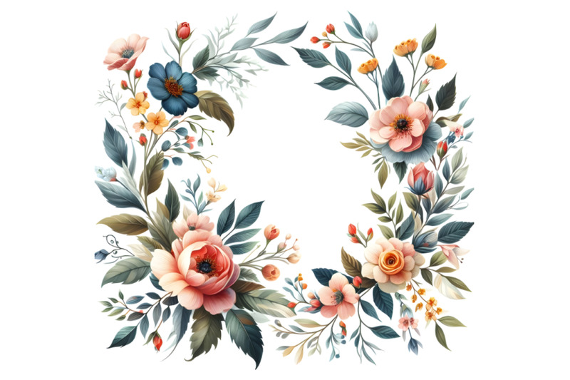 floral-frameartwork-for-wedding-invitations