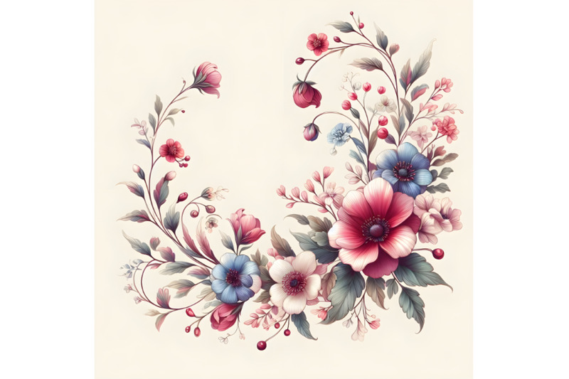 floral-frameartwork-for-wedding-invitations