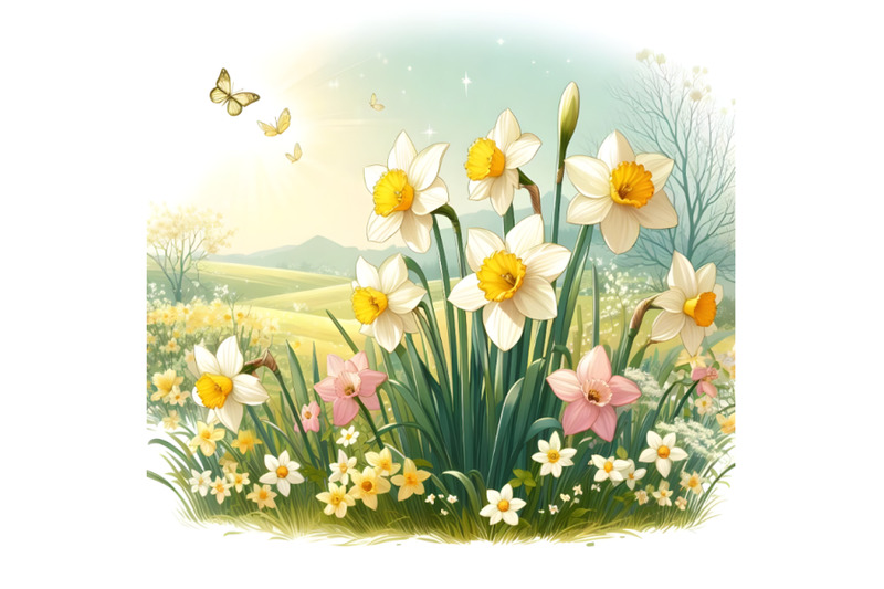 beautiful-blooming-daffodils-in-spring