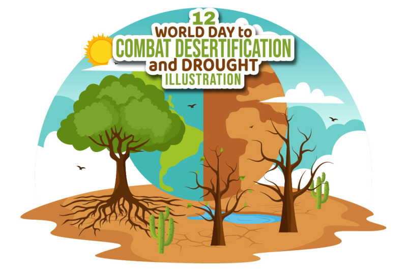 12-day-to-combat-desertification-and-drought-illustration