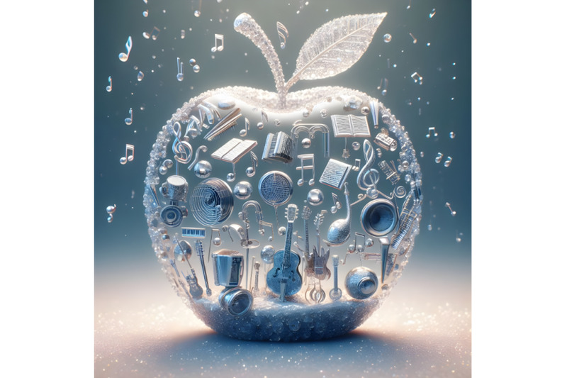 an-apple-made-of-crystal