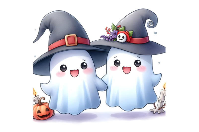 cute-adorable-ghost-couple