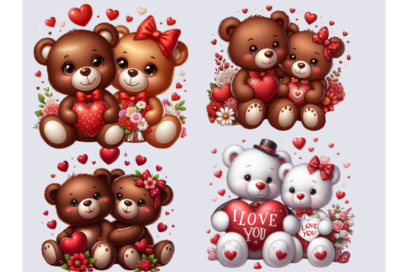 45-valentines-teddy-bear-couple-clipart-bundle-couple-bear-clipart-in