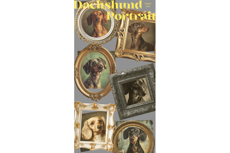 dachshund-vintage-portrait