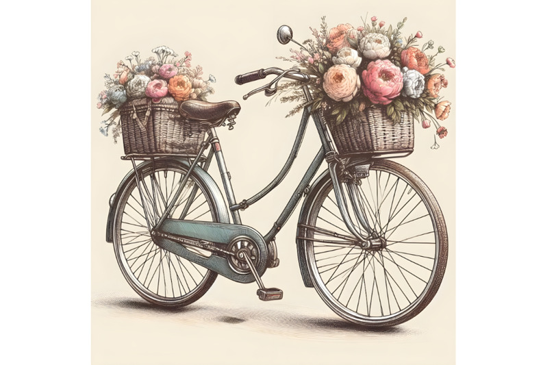 retro-bicycle-with-flowers-in-baskets