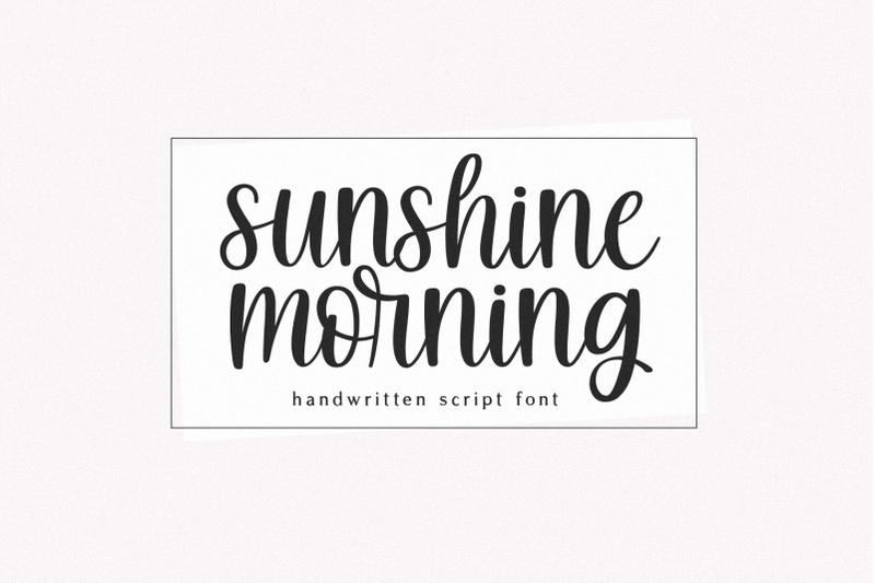 sunshine-morning-script-font