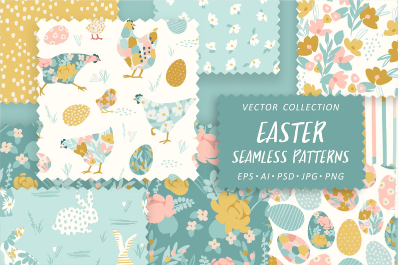 easter-seamless-patterns