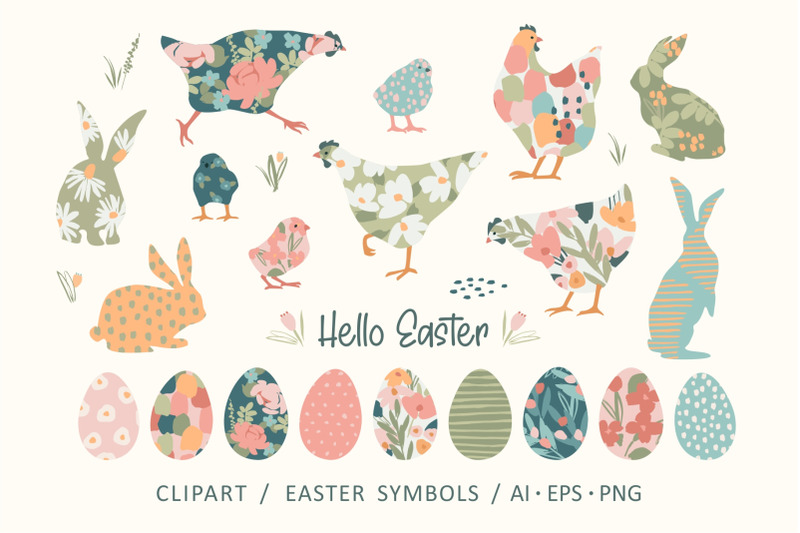 happy-easter-cute-vector-collection