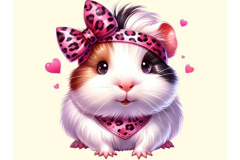 valentine-pink-leopard-headband-animals-34-png-valentines-day-clipart