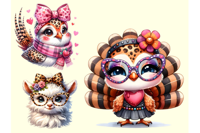 valentine-pink-leopard-headband-animals-34-png-valentines-day-clipart