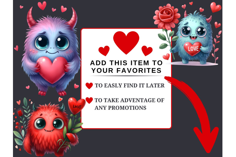 watercolor-cute-valentine-monsters-clipart-bundle-80-png-cute-cartoo