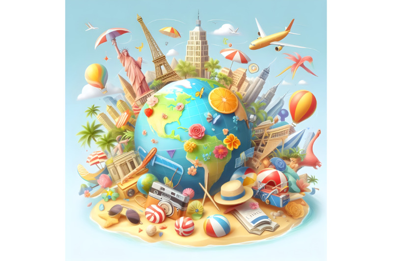 3d-realistic-travel-and-tour-poster