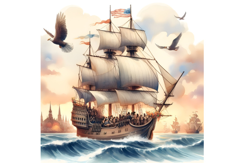 illustration-of-pilgrim-ship