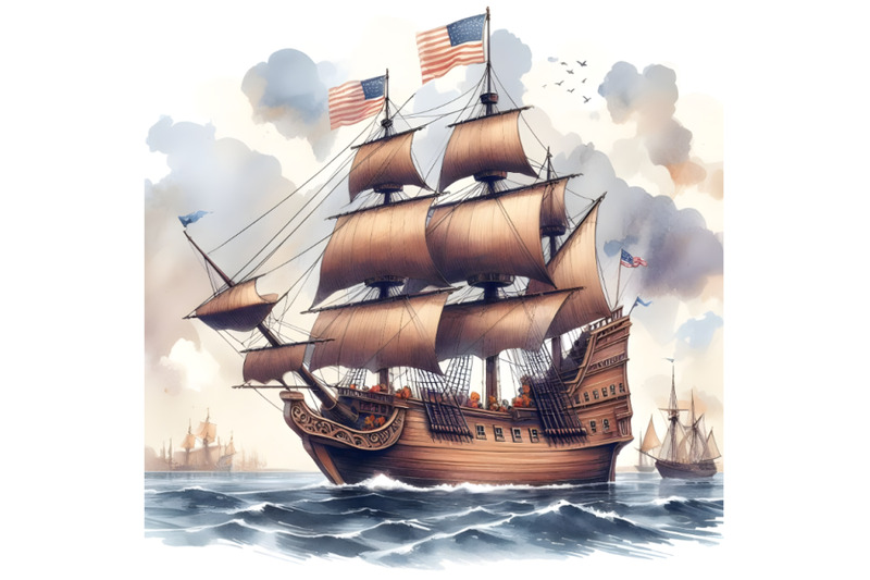 illustration-of-pilgrim-ship