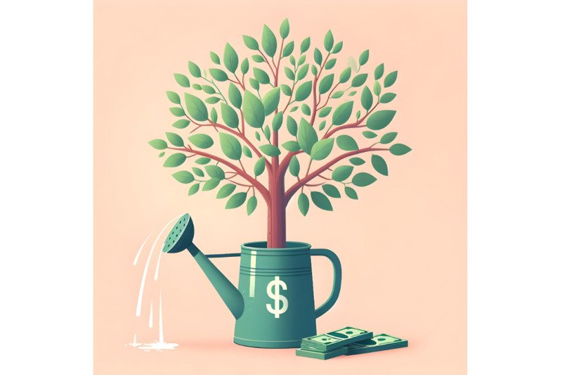 money-tree-watering