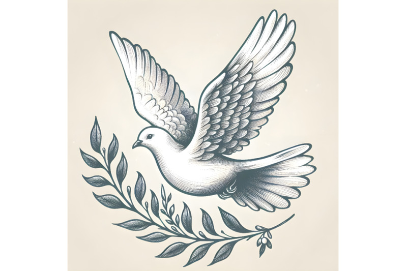 flying-white-dove