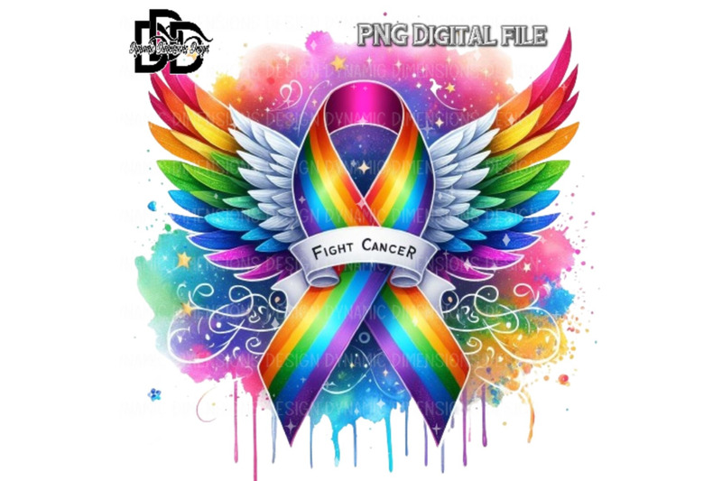 rainbow-cancer-ribbon-with-heart-png-digital-download-sublimation-canc