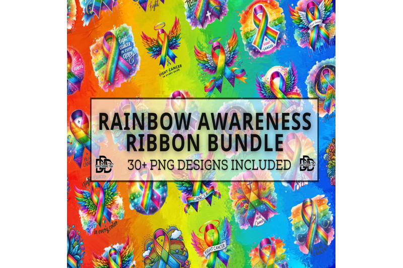 rainbow-cancer-ribbon-with-heart-png-digital-download-sublimation-canc