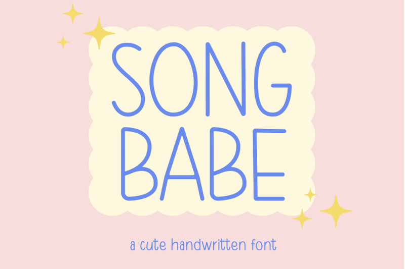 song-babe-handwritten-font-cute-typeface-simple-lettering-journal