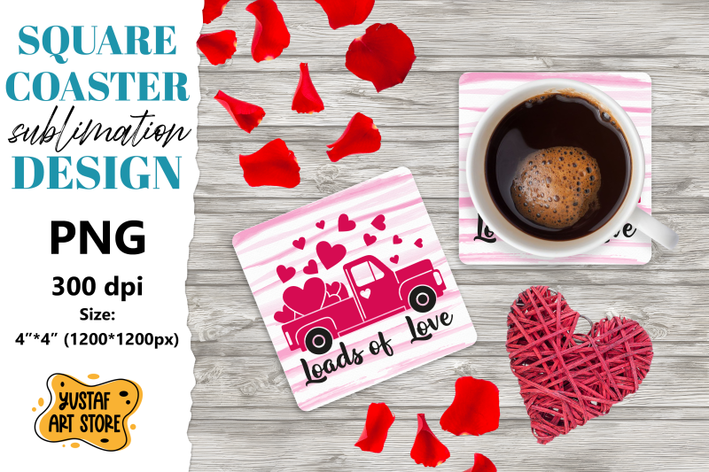 valentine-square-coaster-valentine-truck-sublimation