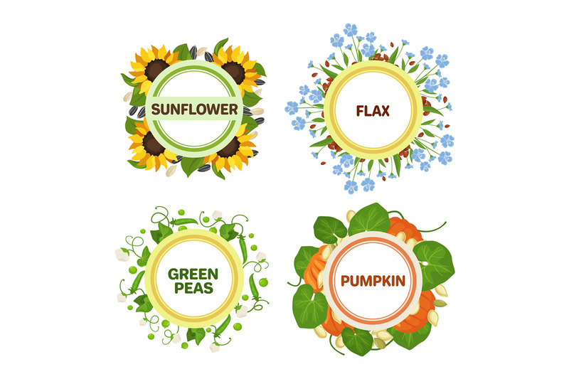 seed-emblems-round-labels-with-decorative-wreaths-for-agricultural-pr