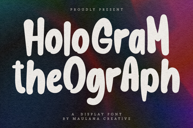 hologram-theograph-display-font